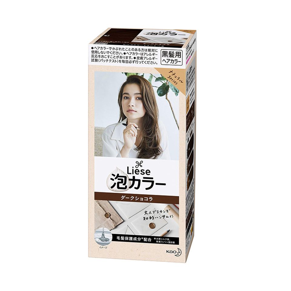 花王泡沫染发剂 Kao Liese Prettia Bubble Hair Dye 108ml 黑巧克力
