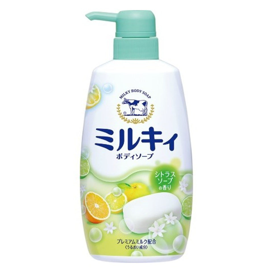 牛乳石碱滋润保湿沐浴露 Jabón corporal lechoso de vaca 550ml 柚子 Yuzu