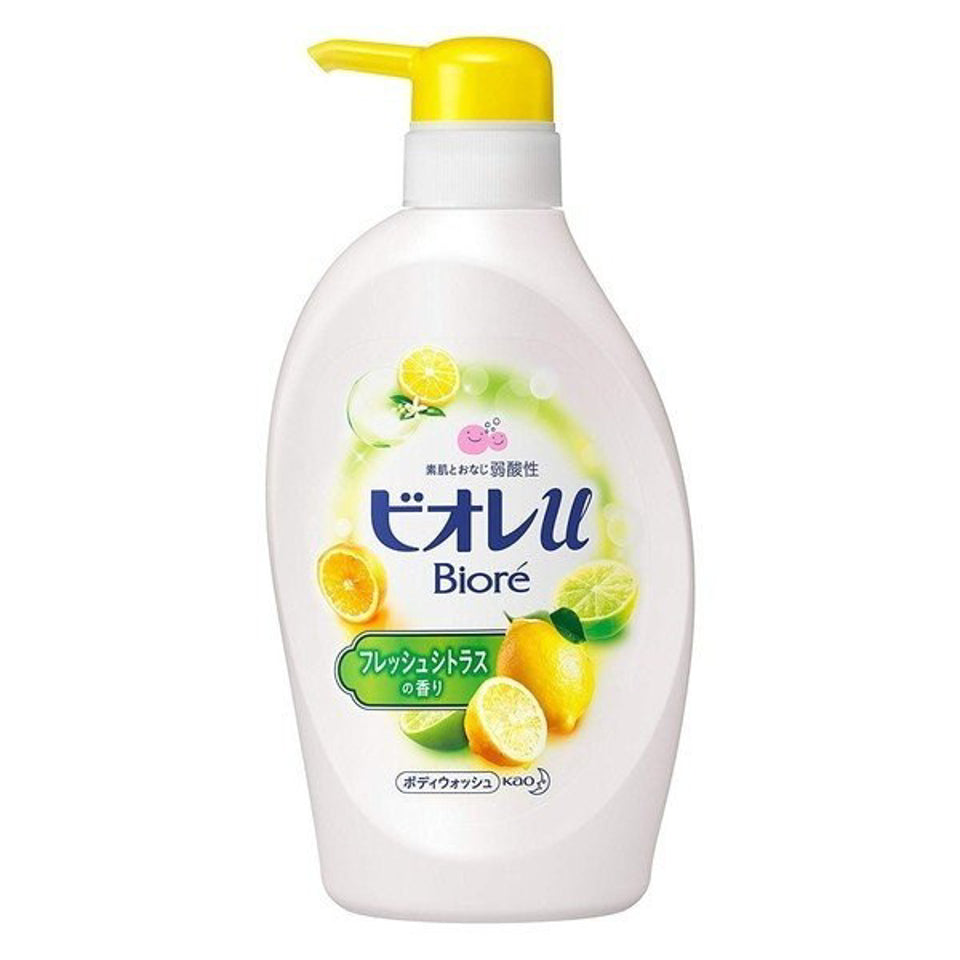 Kao Biore U Body Wash 480ml - Orange