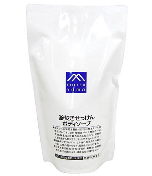 松山油脂釜焚皂液沐浴乳替换装 M-mark Soap Recambio de jabón corporal 600 ml 无香 Sin perfume